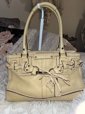 Coach Leather Braided Satchel F13084